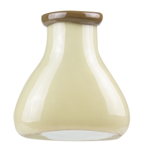 Cream Bottle Vase with Flip Lip