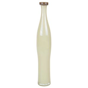Brown Cream Slim Curve Vase with Flip Lip H-24" D-1.5"