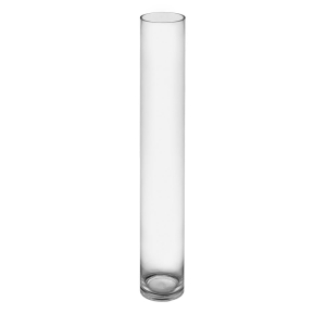 Glass Cylinder Vase H-28" x D-4" Clear (Wholesale Pack of 4)