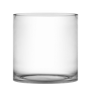 Glass Cylinder Vase H-12" x D-12" Clear