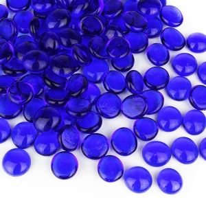 glass cobalt blue beads vase fillers gem stones