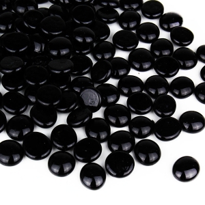glass black beads vase fillers gem stones