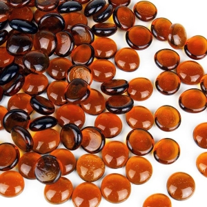 glass amber beads vase fillers gem stones