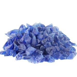 Frosted Blue Sea Glass Vase Fillers