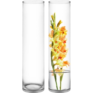 glass cylinder vases wholesale bulk 26 inches tall 6 inches wide