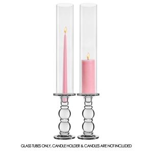 Glass Hurricane Candle Lamp Shade Chimney Tube 6" x 3"