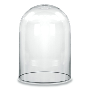 Glass Dome Cloche Decorative Plant Terrarium Bell Jars H-15" x W-12" Clear