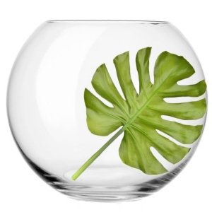 Clear Glass Jumbo Bubble Bowl H-15" Body D-18" Large Fish Bowl