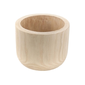 wood cylinder planters