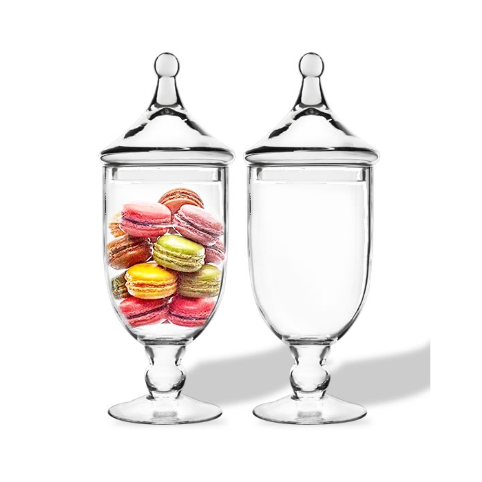 Glass Candy Buffet Apothecary Jar, H-13.5 D-4.25 (Wholesale 12 PCS/Case)