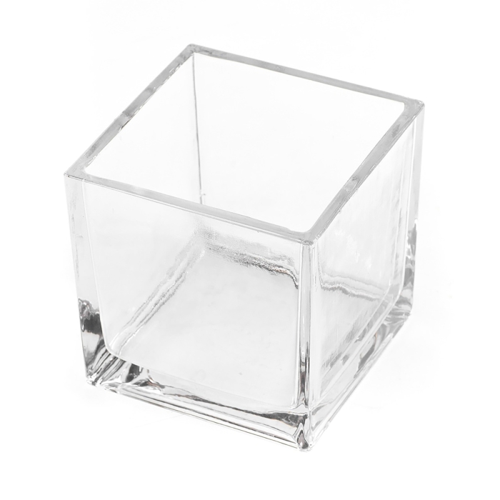 16" tall Square Clear Glass Vases Wedding Party Reception Centerpieces WHOLESALE 