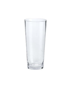 Tapered Down Glass Vase – 12" Height, 4" Width (Wholesale, 6 PCS/Case)