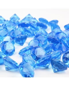 1.2" Light Blue Acrylic Crystal Diamond Gemstone Vase Fillers