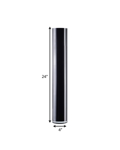 glass 24 inches black cylinder vases