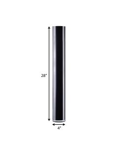 glass black cylinder vases 28 inches