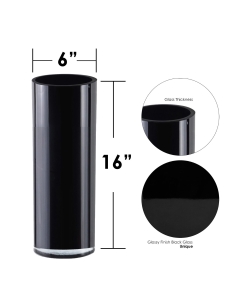black glass cylinder vase container centerpieces