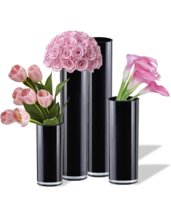 black-glass-cylinder-vases