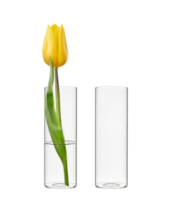 Glass Cylinder Bud Vase. H-6", D-2" (Wholesale 72 PCS/Case)