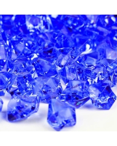 Blue Acrylic Vase Filler Ice Rocks, 0.8" - 1.2"