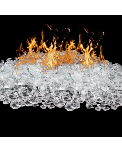 clear fire glass for fire pit