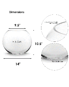 large glass bubble bowl wholesale