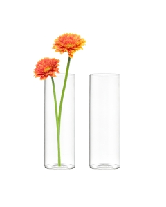 glass cylinder vases, bud vases