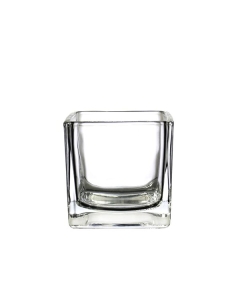 3 inches glass cube vase