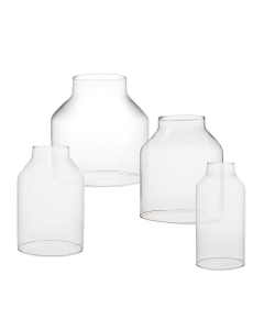Hurricane Glass Tube Open-Ended Candle Holder Lamp Shade Chimney H-6" Clear (Wholesale Set of 6) 24pcs