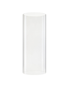 Hurricane Glass Tube Open-Ended Candle Holder Lamp Shade Chimney H-10" x D-4" Clear