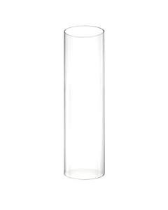 Open-Ended Glass Hurricane Candle Shade Chimney Tube 18" x 6"
