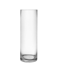 Glass Cylinder Vase 12"H x 4"D Clear 