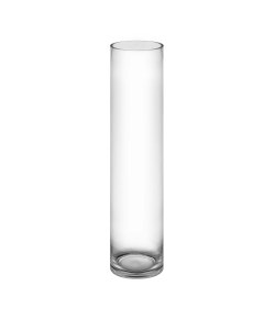 Glass Cylinder Vase H-24" x D-5" Clear (Wholesale Pack of 4)