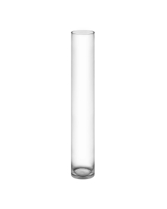 Glass Cylinder Vases Large Lobby Floor Vase H-40" D-6" Clear (Wholesale Pack of 4)