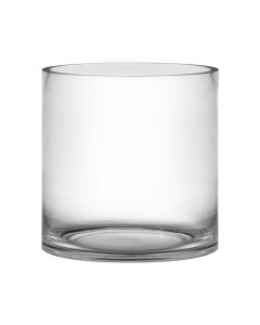Glass Cylinder Vase H-6" x D-7" Clear (Wholesale Pack of 6)