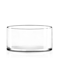 Glass Cylinder Vase H-4" x D-8" Clear (Wholesale Pack of 4)