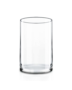 Glass Cylinder Vase H-12" x D-8" Clear (Wholesale Pack of 4)