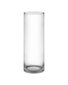 Glass Cylinder Vase H-22" x D-8" Clear (Wholesale Pack of 2)