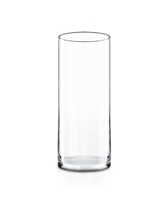 Glass Cylinder Vase H-22" x D-8" Clear (Wholesale Pack of 2)