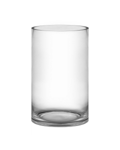 Glass Cylinder Vase H-16" x D-10" Clear (Wholesale Pack of 2)