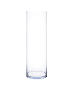 Glass Cylinder Vase H-30" x D-10" Clear
