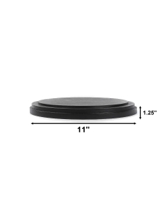 11" Wide Black Wood Base, Pack of 4 pcs