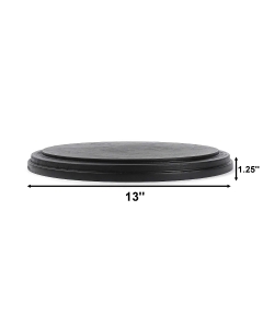 13" Wide Black Wood Base, Pack of 4 pcs