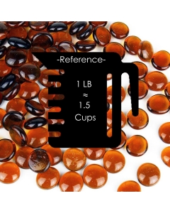 glass amber beads vase fillers gem stones