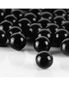 Glass Gem Round Marbles Vase Filler - Black