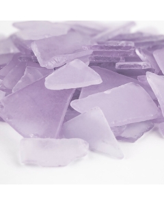 frosted violet sea glass