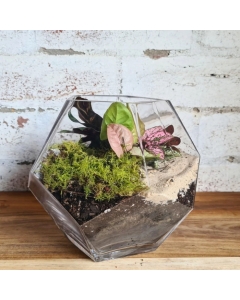 geometric prism vase