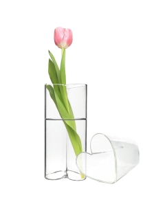 clear glass mini bud vases 