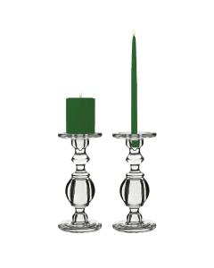 Classic Glass Candlestick Holder Baluster style