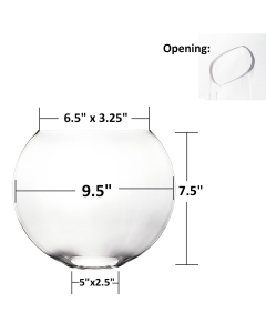 glass moon shape bowl