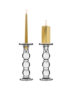glass pillar candle holder